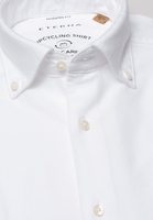 ETERNA LANGE MOUW OVERHEMD MODERN FIT UPCYCLING SHIRT OXFORD WIT UNI