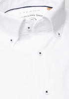 ETERNA LANGE MOUW OVERHEMD MODERN FIT UPCYCLING SHIRT OXFORD WIT UNI
