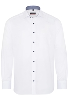 ETERNA LANGE MOUW OVERHEMD MODERN FIT WIT MET RELIËF