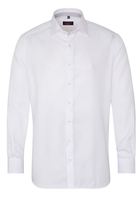 ETERNA LANGE MOUW OVERHEMD MODERN FIT WIT MET RELIËF