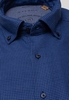 ETERNA LANGE MOUW OVERHEMD REGULAR FIT UPCYCLING SHIRT FLANELLE BLAUW