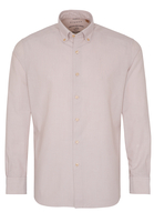 ETERNA LANGE MOUW OVERHEMD REGULAR FIT UPCYCLING SHIRT OXFORD BEIGE