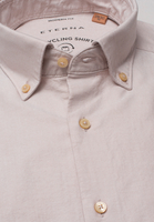 ETERNA LANGE MOUW OVERHEMD REGULAR FIT UPCYCLING SHIRT OXFORD BEIGE