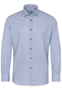 ETERNA LANGE MOUW OVERHEMD REGULAR FIT UPCYCLING SHIRT OXFORD BLAUW