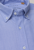 ETERNA LANGE MOUW OVERHEMD REGULAR FIT UPCYCLING SHIRT OXFORD BLAUW
