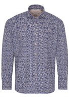 ETERNA LANGE MOUW OVERHEMD REGULAR FIT UPCYCLING SHIRT OXFORD BLAUW