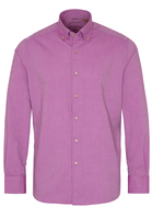 ETERNA LANGE MOUW OVERHEMD REGULAR FIT UPCYCLING SHIRT OXFORD FUCHSIA
