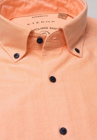 ETERNA LANGE MOUW OVERHEMD REGULAR FIT UPCYCLING SHIRT OXFORD PERZIK
