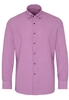 ETERNA LANGE MOUW OVERHEMD REGULAR FIT UPCYCLING SHIRT OXFORD PURPER