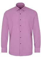 ETERNA LANGE MOUW OVERHEMD REGULAR FIT UPCYCLING SHIRT OXFORD PURPER