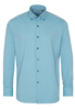 ETERNA LANGE MOUW OVERHEMD REGULAR FIT UPCYCLING SHIRT OXFORD TURKOOIS