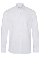 ETERNA LANGE MOUW OVERHEMD REGULAR FIT UPCYCLING SHIRT OXFORD WIT UNI