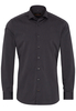 ETERNA LANGE MOUW OVERHEMD SLIM FIT ANTRACIET GESTREEPT