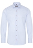 ETERNA LANGE MOUW OVERHEMD SLIM FIT LICHTBLAUW GESTREEPT