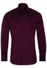 ETERNA LANGE MOUW OVERHEMD SLIM FIT KETTLANCÈ BORDEAUX MET RELIËF
