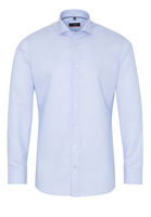 ETERNA LANGE MOUW OVERHEMD SLIM FIT KETTLANCÈ LICHT BLAUW / WIT MET