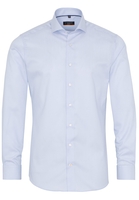 ETERNA LANGE MOUW OVERHEMD SLIM FIT KETTLANCÈ LICHTBLAUW MET RELIËF