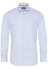 ETERNA LANGE MOUW OVERHEMD SLIM FIT KETTLANCÈ LICHTBLAUW MET RELIËF