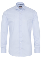 ETERNA LANGE MOUW OVERHEMD SLIM FIT KETTLANCÈ LICHTBLAUW MET RELIËF