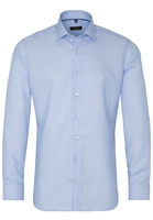 ETERNA LANGE MOUW OVERHEMD SLIM FIT KETTLANCÈ LICHTBLAUW MET RELIËF