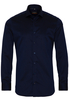 ETERNA LANGE MOUW OVERHEMD SLIM FIT KETTLANCÈ MARINEBLAUW MET RELIËF