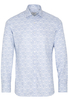 ETERNA LANGE MOUW OVERHEMD SLIM FIT NEVER IRON SHIRT TWILL LICHTBLAUW