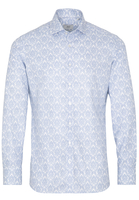 ETERNA LANGE MOUW OVERHEMD SLIM FIT NEVER IRON SHIRT TWILL LICHTBLAUW