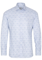 ETERNA LANGE MOUW OVERHEMD SLIM FIT NEVER IRON SHIRT TWILL LICHTBLAUW