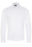 ETERNA LANGE MOUW OVERHEMD SLIM FIT NO BUSINESS SHIRT OXFORD WIT UNI