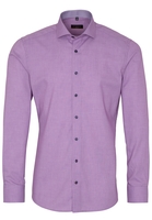 ETERNA LANGE MOUW OVERHEMD SLIM FIT ORCHIDEE MET RELIËF