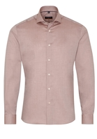 ETERNA LANGE MOUW OVERHEMD SLIM FIT OXFORD BEIGE UNI