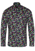 ETERNA LANGE MOUW OVERHEMD SLIM FIT OXFORD BLAUW/GROEN PRINT