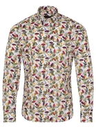 ETERNA LANGE MOUW OVERHEMD SLIM FIT OXFORD KLEURRIJK PRINT
