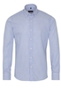 ETERNA LANGE MOUW OVERHEMD SLIM FIT OXFORD LICHTBLAUW / WIT GESTREEPT