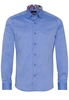 ETERNA LANGE MOUW OVERHEMD SLIM FIT OXFORD LICHTBLAUW UNI