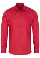 ETERNA LANGE MOUW OVERHEMD SLIM FIT OXFORD ROOD UNI