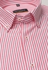 ETERNA LANGE MOUW OVERHEMD SLIM FIT OXFORD ROOD/WIT GESTREEPT