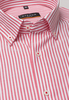 ETERNA LANGE MOUW OVERHEMD SLIM FIT OXFORD ROOD/WIT GESTREEPT
