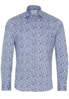 ETERNA LANGE MOUW OVERHEMD SLIM FIT SOFT TAILORING TWILL LICHTBLAUW /