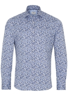 ETERNA LANGE MOUW OVERHEMD SLIM FIT SOFT TAILORING TWILL LICHTBLAUW /