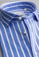 ETERNA LANGE MOUW OVERHEMD SLIM FIT SOFT TAILORING TWILL LICHTBLAUW /