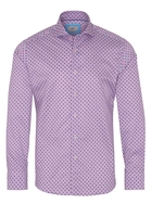 ETERNA LANGE MOUW OVERHEMD SLIM FIT SOFT TAILORING TWILL ORCHIDEE /