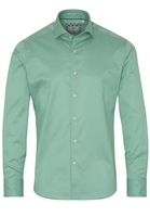 ETERNA LANGE MOUW OVERHEMD SLIM FIT SOFT TAILORING TWILL PASTEL GROEN