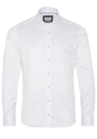 ETERNA LANGE MOUW OVERHEMD SLIM FIT SOFT TAILORING TWILL WIT UNI