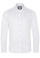 ETERNA LANGE MOUW OVERHEMD SLIM FIT SOFT TAILORING TWILL WIT UNI