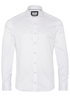 ETERNA LANGE MOUW OVERHEMD SLIM FIT SOFT TAILORING TWILL WIT UNI