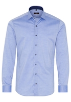 ETERNA LANGE MOUW OVERHEMD SLIM FIT STRETCH AZUUR UNI