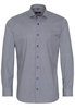 ETERNA LANGE MOUW OVERHEMD SLIM FIT STRETCH GROEN/BLAUW PRINT