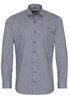 ETERNA LANGE MOUW OVERHEMD SLIM FIT STRETCH GROEN/BLAUW PRINT