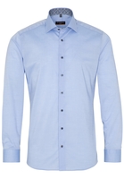 ETERNA LANGE MOUW OVERHEMD SLIM FIT STRETCH LICHTBLAUW UNI